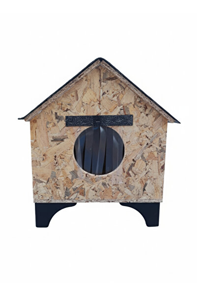 KARDEMİR AHŞAP 🏡 OSB Kedi Kulübesi 45x48x62cm | Ayaklı, Yalıtımlı ve Dayanık...