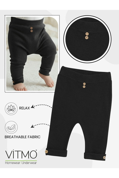 vitmo Baby leggings 100% cotton single bottom stretchy and comfortable Corded...
