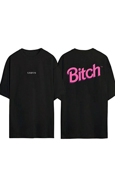 urbvn Bxtch Design majica sa štampanim uzorkom, crna, oversize
