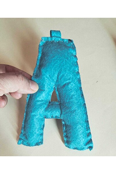 Leylace حروف مصنوعة من اللباد الملون باللون الفيروزي مع حشو داخلي من الألياف،...