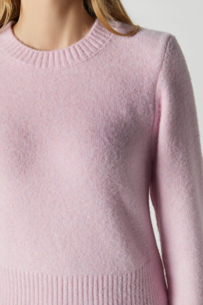 Ritnice Women's Luviya Wool Soft Pink Knitwear Sweater Ws07299