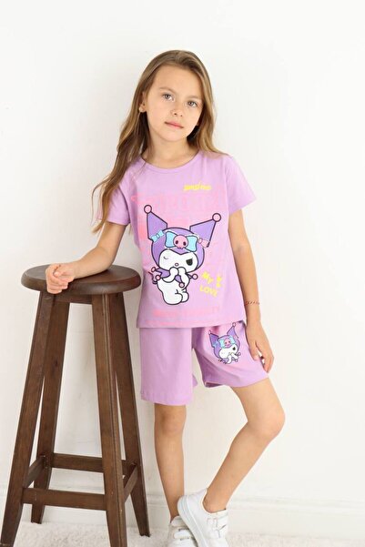 SENZA NOME STIL Kuromi Logo Shorts Set