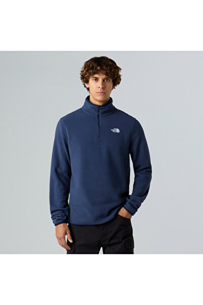 THE NORTH FACE Світшот Glacier Fleece 1/4 Zip Erkek Lacivert для активного відпочинку