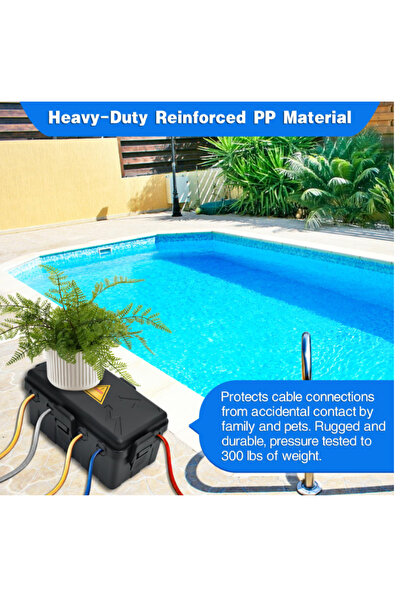 OEM Outdoor Electrical Box Hrensaw, 27x14x11.5 cm, IP54, 6 Cable Entries, Black