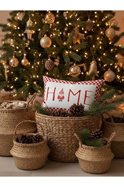 milroma Evmila Home Pattern Christmas Velvet Rectangular Cushion Cover 35X55 cm Double Sided Printed Zippers