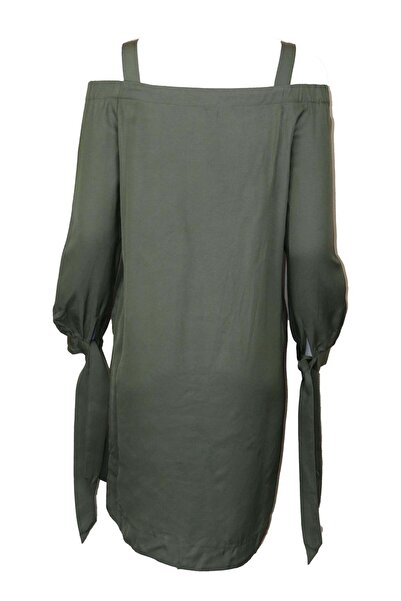 ONLY Rima Off-Shoulder Dress Dark Green