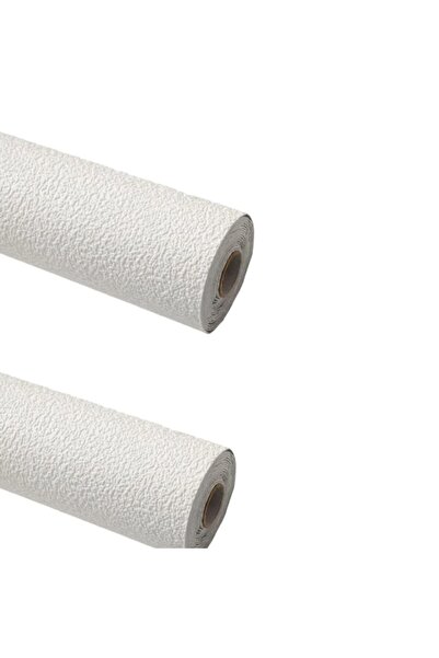 OEMN Set de 2 role de tapet 3D autoadeziv, alb, 280 x 50 cm, 2,4 mm