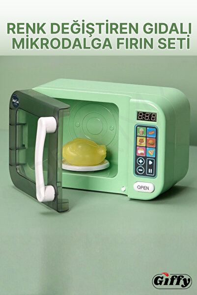 giffy Oyuncak Renk Değiştiren Gıdalar Sesli Işıklı Aksesuarlı Dokunmatik Mikr...