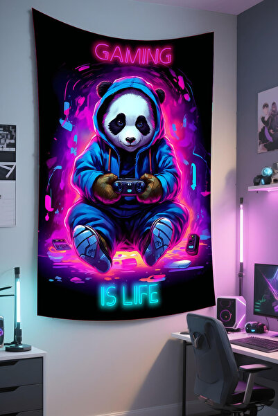 RUGRUMBA Tapiserie verticală pentru gamer – tematică pentru jocuri, țesătură ...