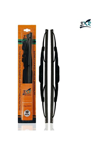 3XR قطعتان من شفرات مساحات الزجاج الأمامي للسيارة مقاس 16 بوصة (400 مم) من شر...