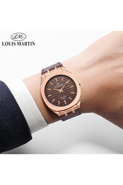 louis martin Men's leather watch from the original Louis Martin brand, available in multiple colors