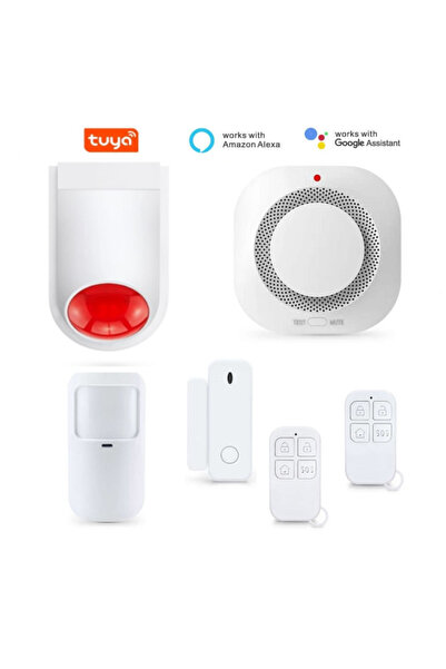 FRAMMINO Smart WiFi Outdoor Alarm System with Siren (120 dB) - Tuya Smart/SmartLife, Alexa & Google Assistant