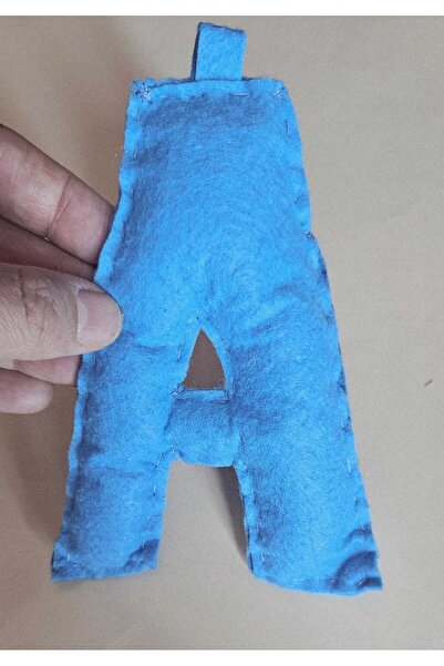 Leylace حروف فردية مصنوعة من اللباد مع حشوة من الألياف من الداخل باللون الأزر...