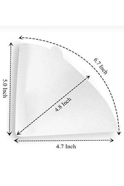 LUXURY Coffee filter paper v60, white, 120 pieces, size 02, high quality