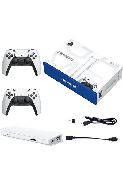 Generic Plug and Play Retro Game TV Stick with Dual 2.4g Wireless Controllers, 30000+ Games