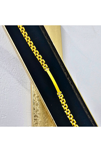 velve ZENN steel bracelet, unisex, with semi-precious stones, packed in an elegant box, Gold