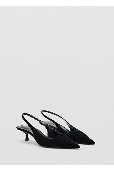 MANGO Woman Pantofi de catifea cu toc