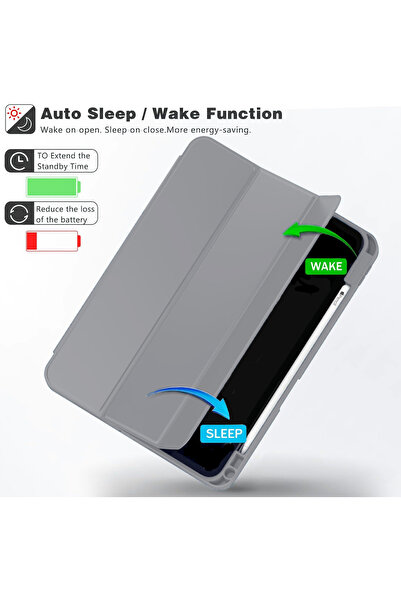 Wtech Apple iPad Pro 11 5G 2025 (M5) 11 inch Smart Flip Leather Texture with Pen Holder Case Cover