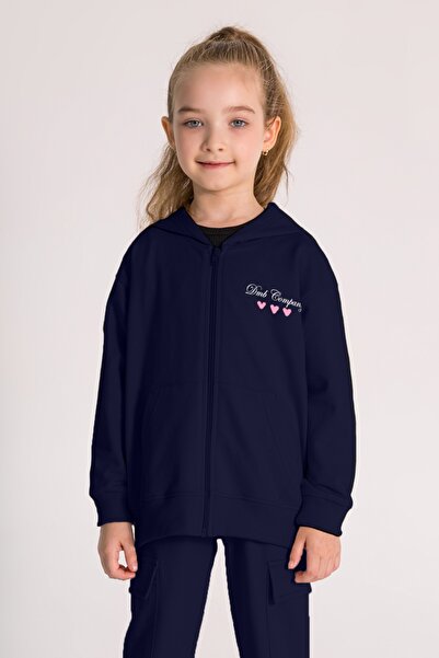DMB BOYS & GIRLS Mow Kids Girl's Basic Hooded Zippered Sweatshirt