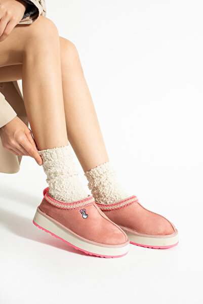 TexFoot Valentine Suede Fur Lined Colorful Sole Tazz Slippers