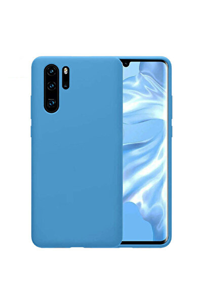 Casey Studios Husă moale din silicon pentru Huawei P30 Pro/P30 Pro New Edition, microfibră, de protecție, subțire, albastru Cadet
