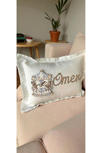 Yavuz Süs Atlıkarınca dekorlu Dikdörtgen Takı yastığı