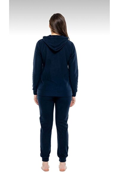 MOD Collection Fermuarlı Kapüşonlu Polar Eşofman Takım 3986