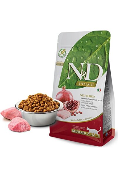 N&D Tahılsız Tavuklu Narlı Kısırlaştırılmış Kedi Maması 1,5 kg