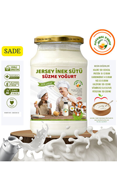 NATUREL JERSEYİNEK SÜTÜ SÜZME YOĞURT 830 GR