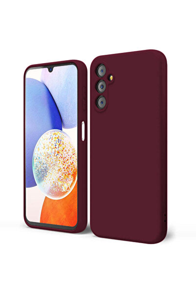 Casey Studios Husa Soft Silicone Samsung Galaxy A14 4G/5G, Microfibra in Interior, de Protectie, Slim, Burgundy