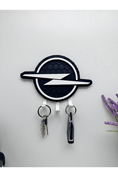 Butik حامل مفاتيح بتصميم شعار أوبل ثلاثي الأبعاد مطبوع للزينة