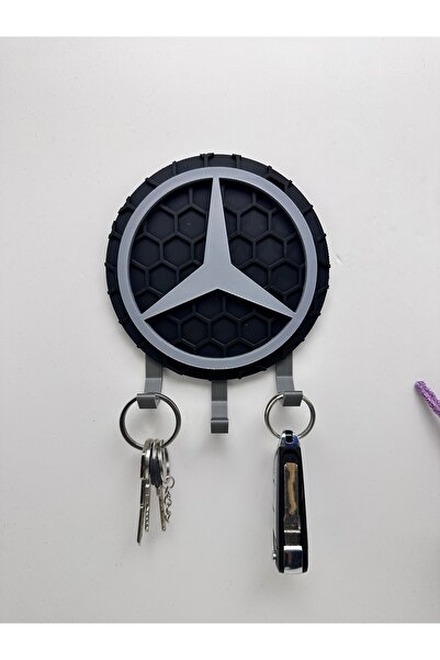 Butik 3D Printing Decorative Mercedes Logo Model Designed Keychain