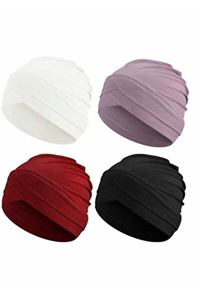 Generic Women Turban Hats Slouchy Sleep Cap Headwear - 4 Pack