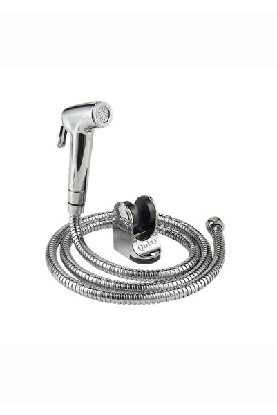 Viosa Armatür Tabancalı Taharet Spirali Paslanmaz Çift Kenetli Çelik Hortum Tabancalı Taharetmatik
