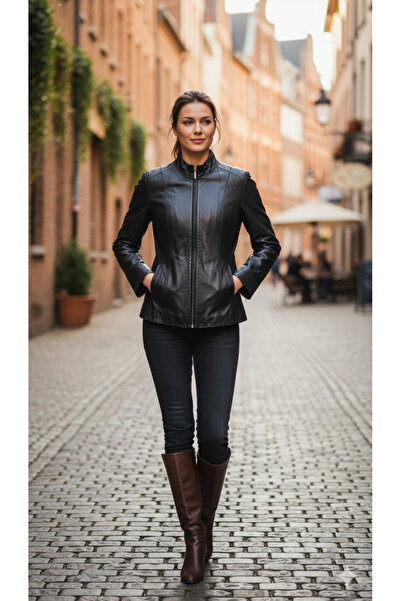 SNR Leather Jacket Genuine Lambskin Coat