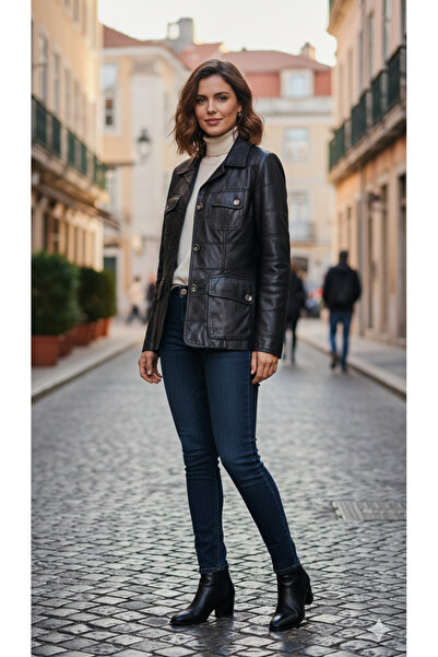 SNR Leather Jacket Genuine Lambskin Coat