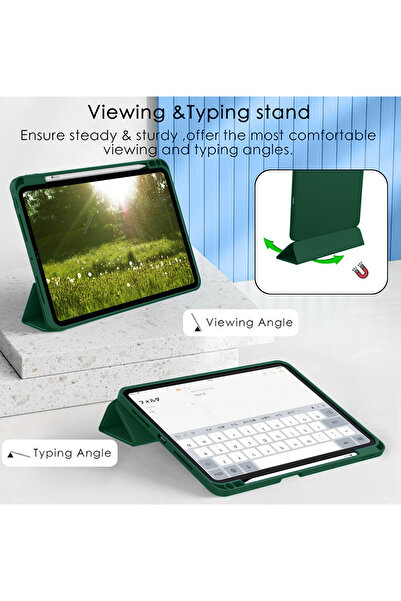 Wtech Apple iPad Pro 11 5G 2025 (M5) 11 inch Smart Flip Leather Texture with Pen Holder Case Cover