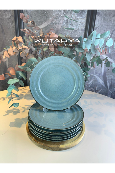 Kütahya Porselen Tuana Tatlı Tabağı 22 cm 6 kişilik