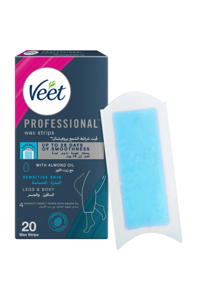 Veep Veet Hair Removal Wax Strips for Sensitive Skin - 20 Strips