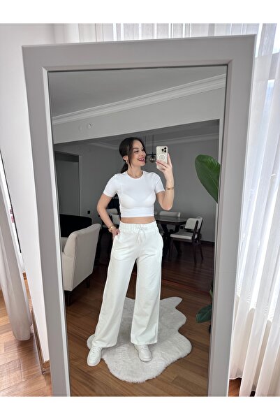 TUBA İNAN Woman's white sweatpants