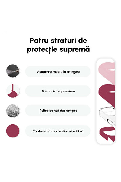 Casey Studios iPhone 16 Plus Soft Silicone Case, Microfiber Inside, Protection, Slim, Burgundy