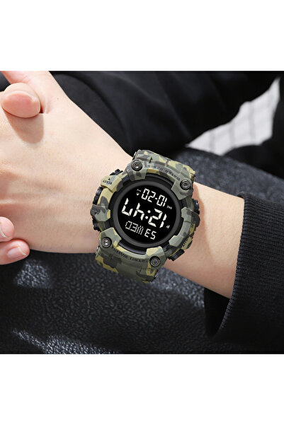 Skmei Sports Watch Camouflage Military Digital Alarm Stopwatch Date Backlight