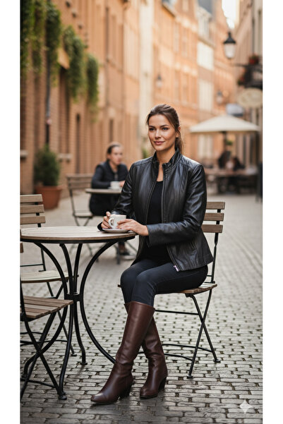 SNR Leather Jacket Genuine Lambskin Coat