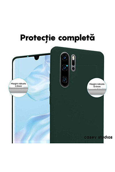 Casey Studios Husa Soft Silicone Huawei P30 Pro/P30 Pro New Edition, Microfibra, de Protectie, Slim, Verde