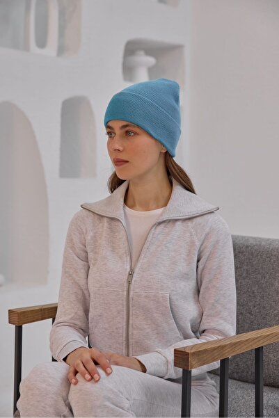 neonstore Unisex Foldable Solid Color Beanie