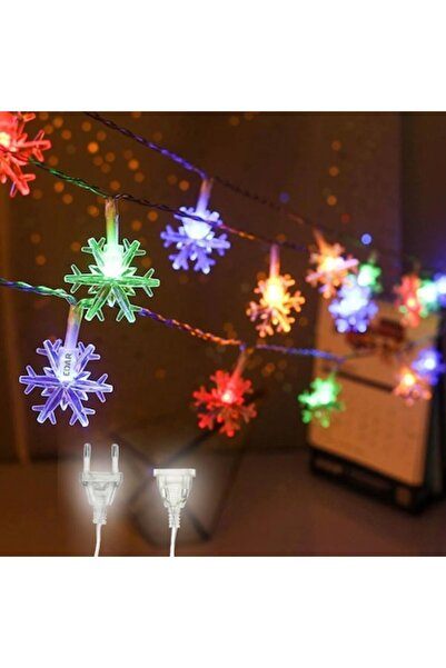 OEM Χριστουγεννιάτικα φωτάκια με νιφάδες χιονιού, διασυνδεόμενα, 100 LED, πολ...