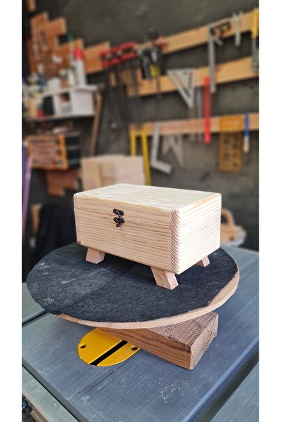 limewood Dekoratif Ahşap Kutu Sandık / Hediye Kutusu / Takı Kutusu