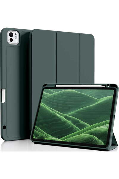 HYX Case for iPad Pro 11 Inch (5th Gen, 2024) with Pencil Holder - Green