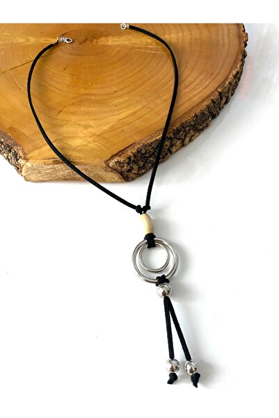 canan dizayn BOHEM METAL K.B. HALKALI OVAL BONCUK KOLYE