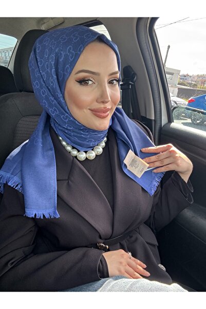 Şalcı G desen pamuklu YÜN İPEK şal Saks çift taraflı 4 mevsime uygundur